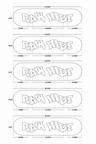 Raw Hide Skateboard Shape Options.JPG