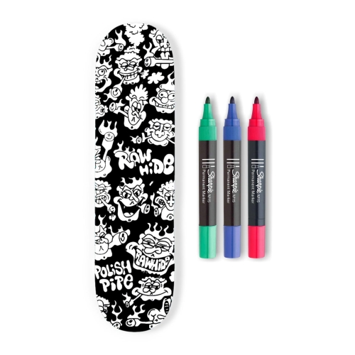 Raw Hide x Polish Pipe Skateboard Black.JPG