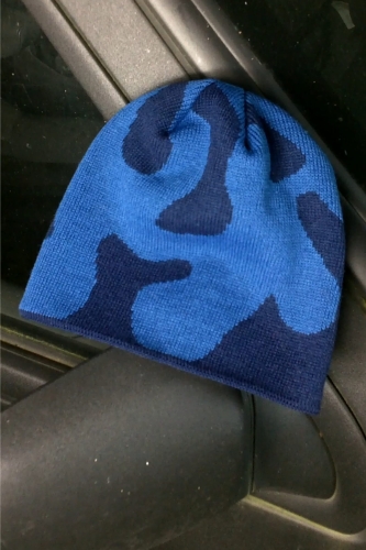 Raw Hide Drift Beanie Dark Blue 2.JPG