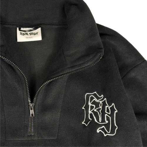 Raw Hide Stay Warm Zip Fleece Black 2.JPG