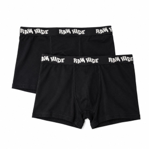 Raw Hide OG Logo Boxers 2-Pack / Black